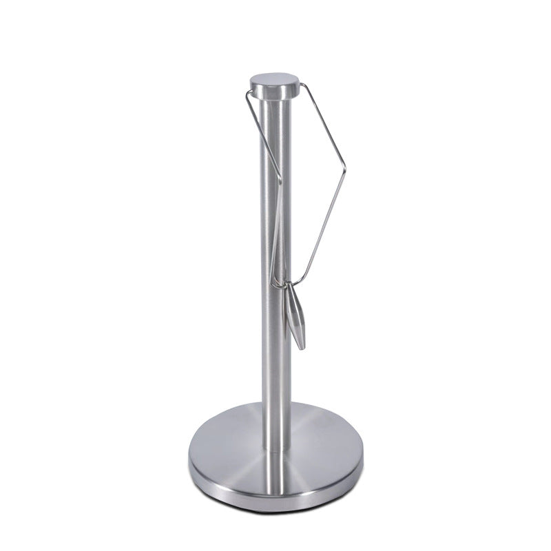 New Design Freestanding Silver Paper Towel Tissue Roll Holder Kitchen Paper Roll Towel Holder VL-0169