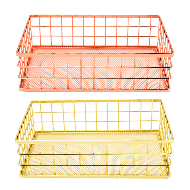 Bathroom Kitchen Accessories Storage Organization Storage Basket Rectangular Storage Box Wall Hanging Rack VL-0164