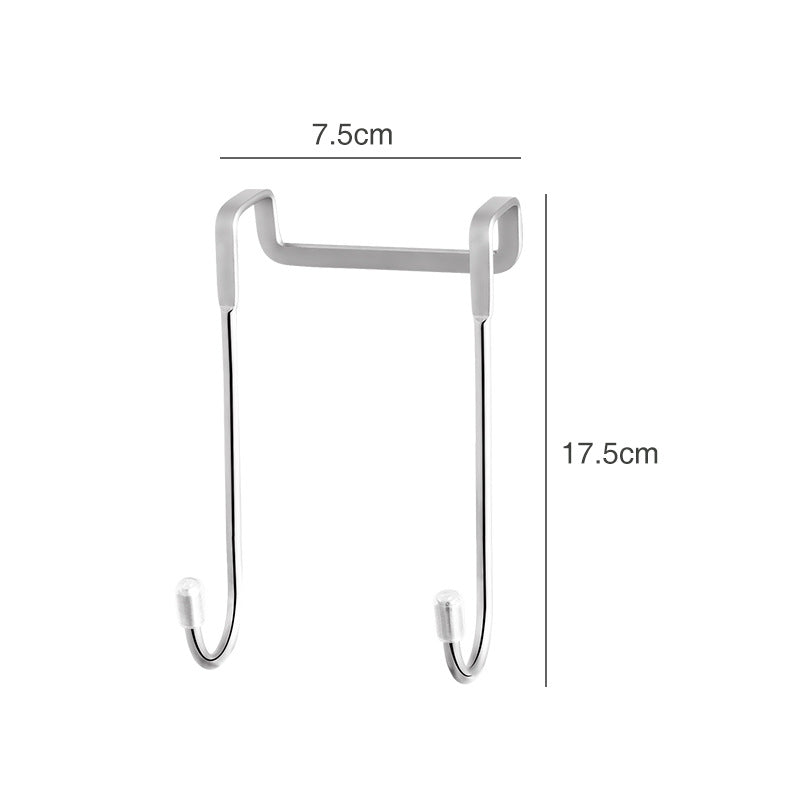 Stainless Steel Dual Double S Shaped Kitchen Cabinet Door Hanging Hooks VL-0090