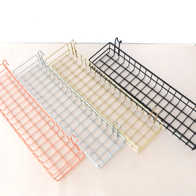 Metal Wall Hanging Wire Storage Mesh Rack Basket Mail Holder Basket Decor For Home VL-0484