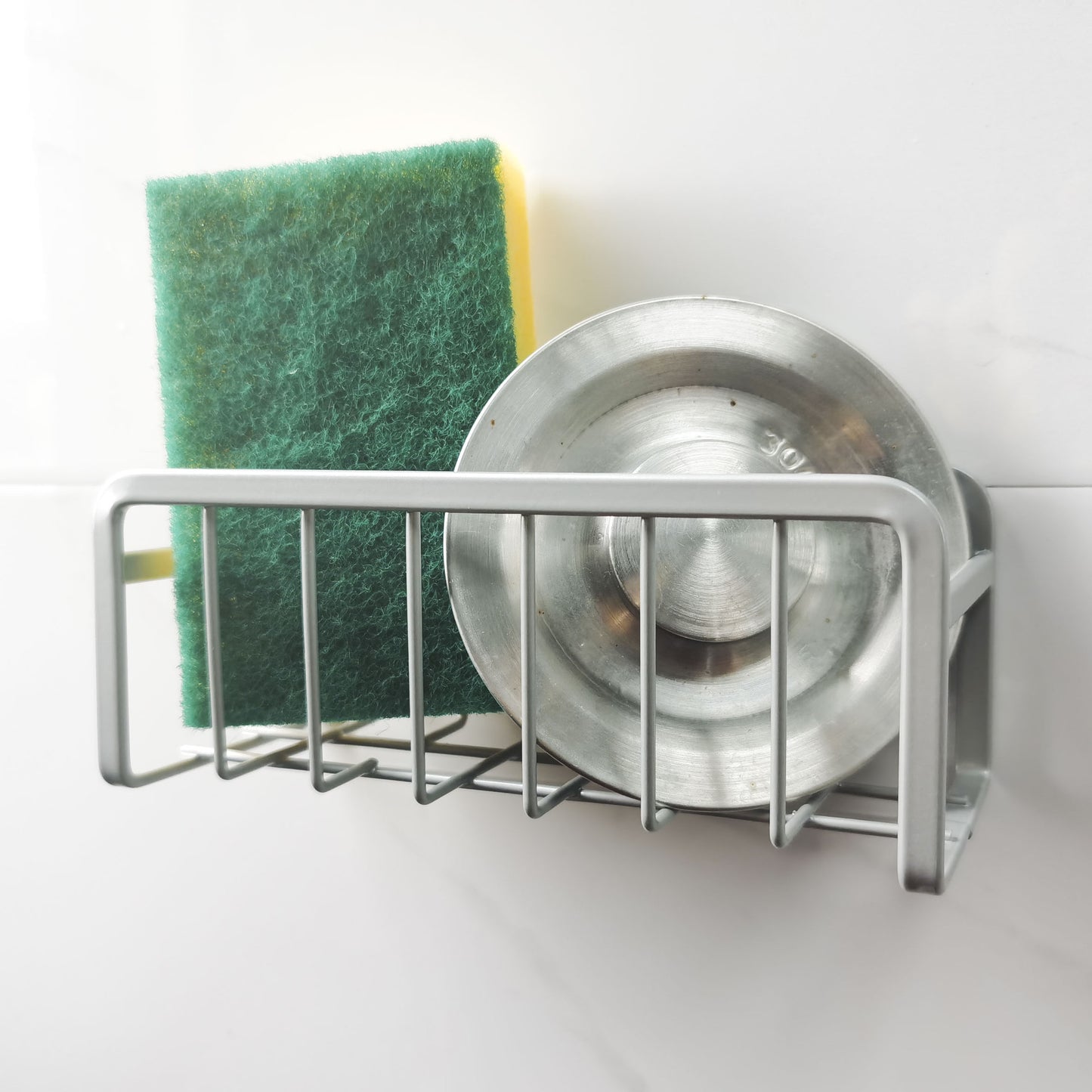 Adhesive Kitchen Sponge Holder Stainless Steel Kitchen Sink Sponge Holder Kitchen Sink Caddy Sponge Holder For Drying Storage VL-0345