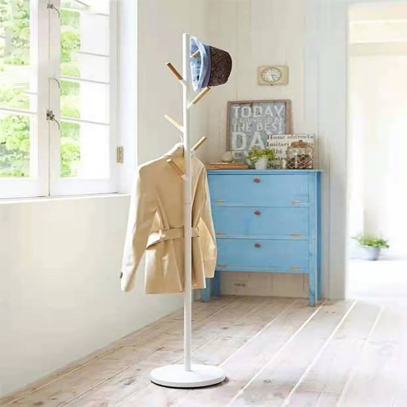 Japanese Style Detachable Adult Coat And Hat Hanger Floor To Ceiling Bedroom Simple Rack VL-0441