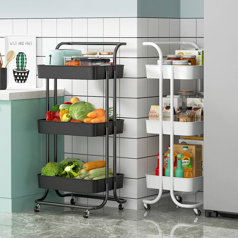 Movable multi-layer shelf cart shelf floor kitchen bathroom bathroom storage storage shelf VL-0254