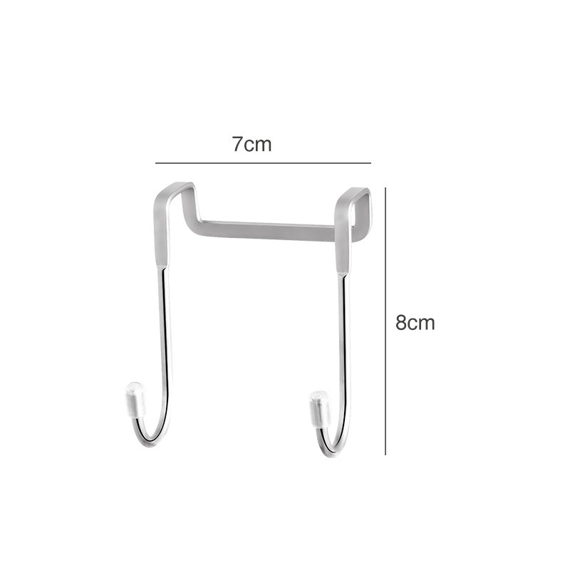 Stainless Steel Dual Double S Shaped Kitchen Cabinet Door Hanging Hooks VL-0090