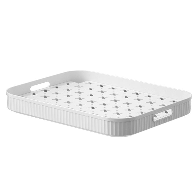 Wholesale Fruit Drain Board Orginal Design Plastic Tea Tray Drain Tray Desktop Drain Kitchen Storage Rack With Tray For Cup VL-0235