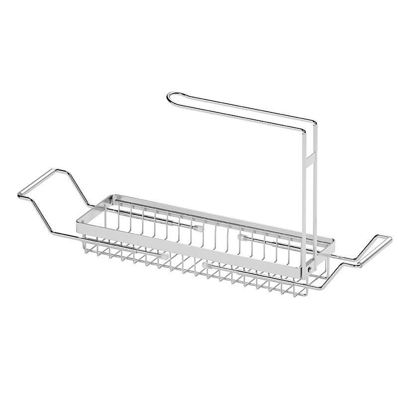 Dish Drying Rack Over the Sink Adjustable Pull down Sponge Dish Dryer Rack for Cutlery VL-0277