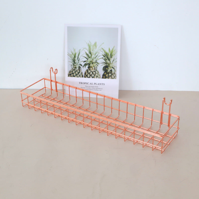 Metal Wall Hanging Wire Storage Mesh Rack Basket Mail Holder Basket Decor For Home VL-0484