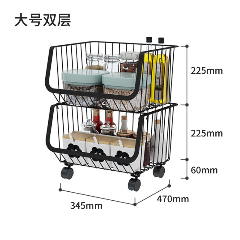 multifunctional kitchen storage rotatable shelf 3/4/5 layers vegetable or fruit storage rack Fruit Vegetable Storage Rack VL-0316