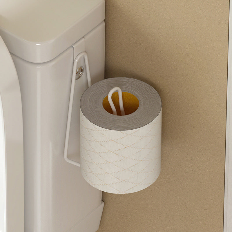 Metal Toilet Roll Paper Holder Door Back Hanging Towel Roll Tissue Rack Kitchen Cupboard Paper Storage Bathroom Accessories VL-0283