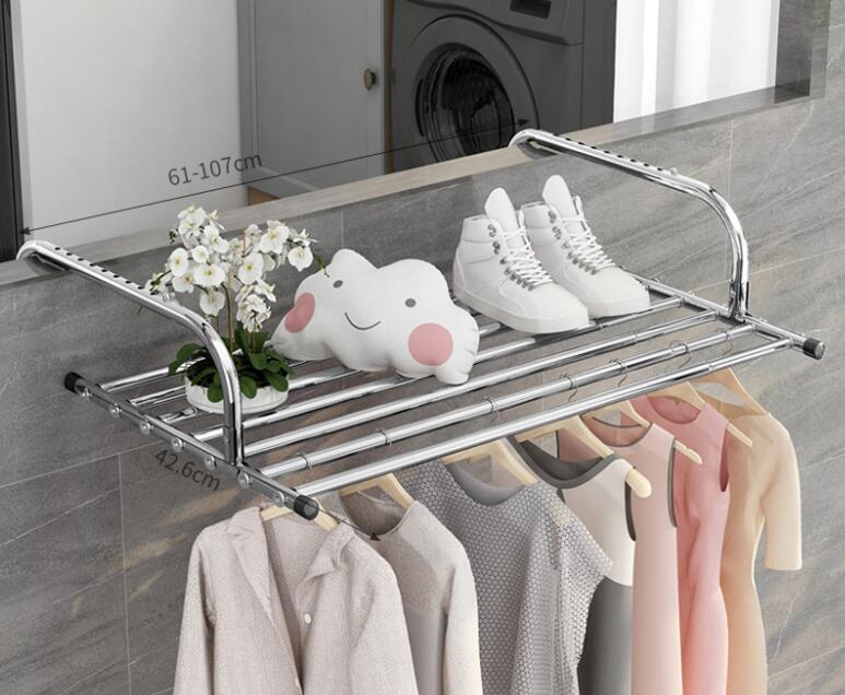 Portable Retractable All stainless steel Clothesline Indoor Outdoor Laundry Hanger Telescopic Clothes Dryer VL-0501