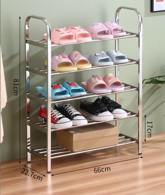 Stainless steel shoe rack Multi-layer simple home economy thickened shoe rack storage rack VL-0500