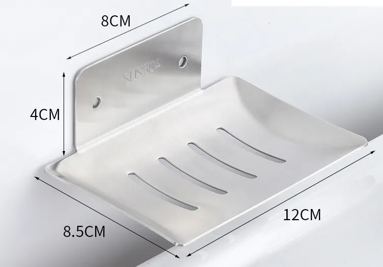 High End Stainless Steel Holder Soap Dish, New Style Simple Stainless Steel Holder Bathroom Soap Dish Ecofriendly Soap Holder VL-0021